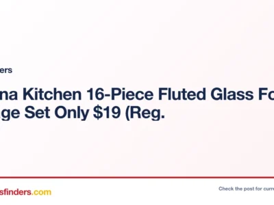 Sedona Kitchen 16-Piece Fluted Glass Food Storage Set Only $19 (Reg.