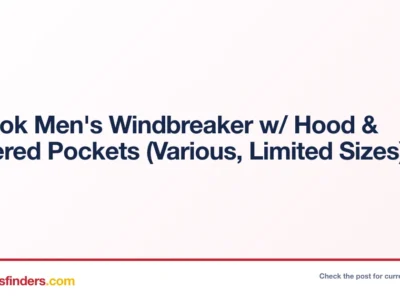 Reebok Men’s Windbreaker Only $13 at Walmart