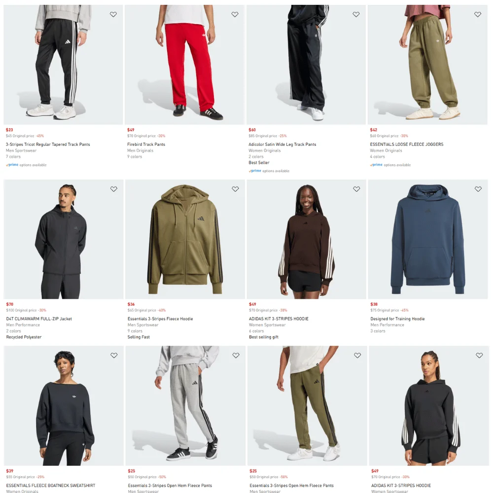 Adult Sweatshirts, Hoodies & Pants Deal: Save $28.90 at Adidas