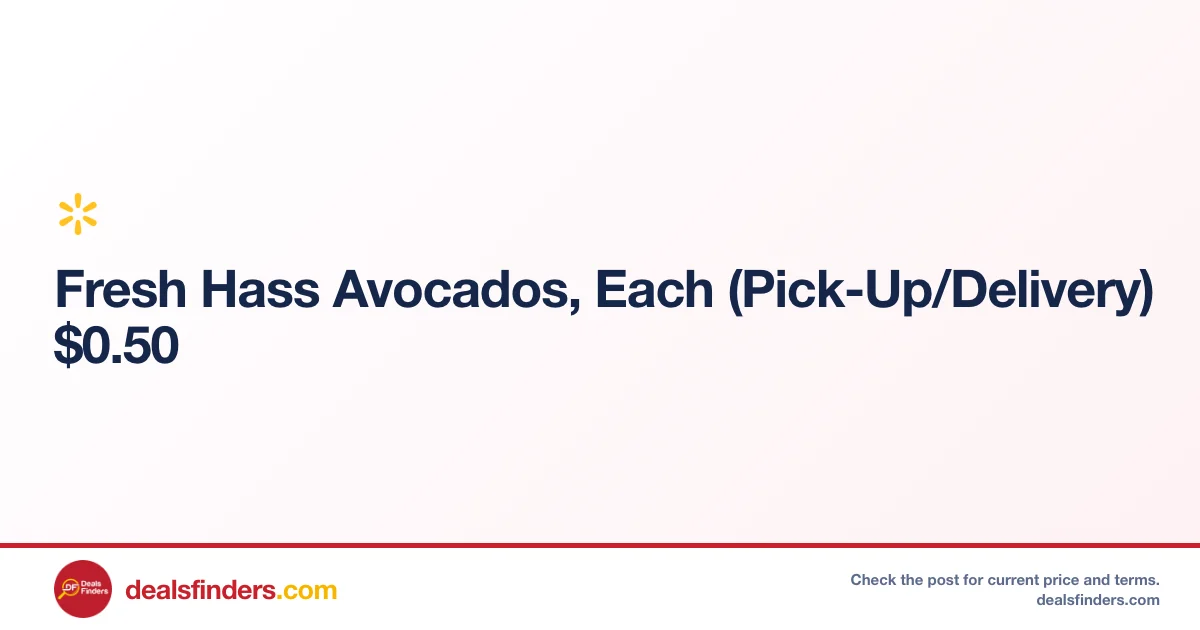Fresh Hass Avocados Only $0.50 at Walmart