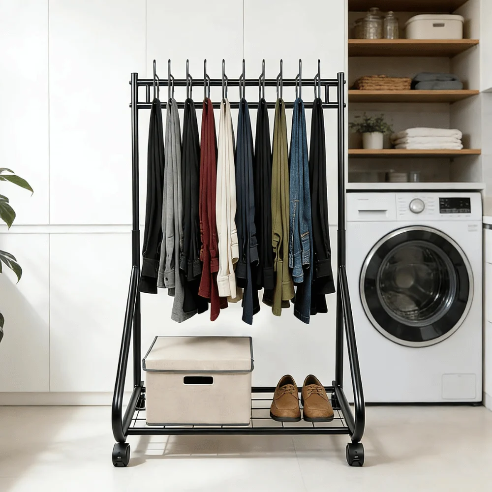 Rolling Pants Trolley Trouser Hangers Deal: Save $31.xx at Amazon