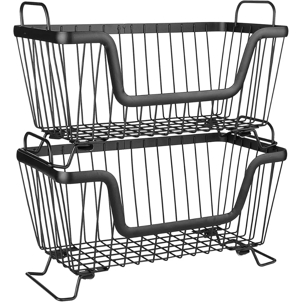 LOTTS Stackable Wire Pantry Basket Deal: Save $15.xx at Amazon