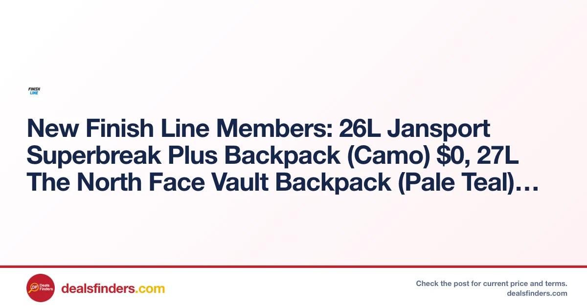 Jansport Superbreak Plus Backpack Only $0 at Finishline