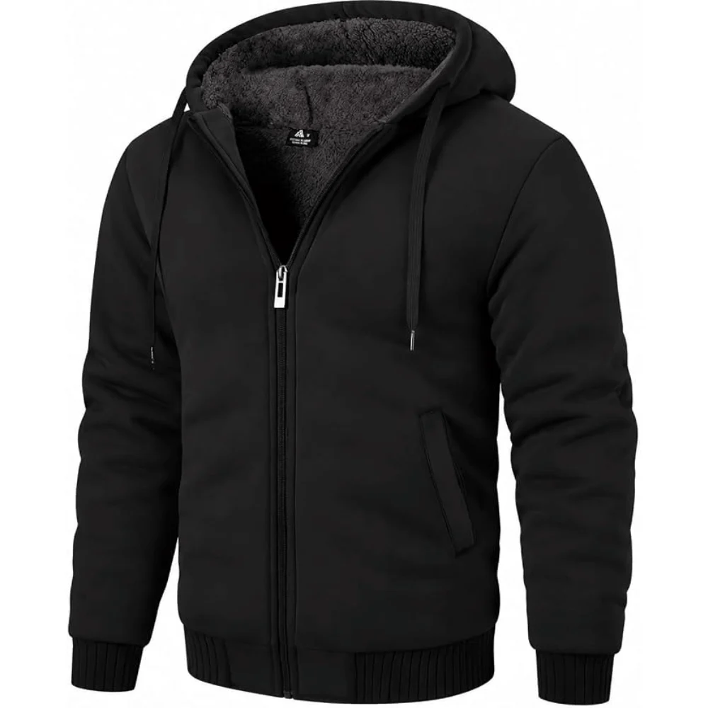 ZITY Men’s Zip Up Fleece Sherpa Hoodie Save $27.xx at Amazon