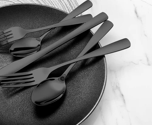 20-Piece Black Silverware Set Deal: Save $14.99