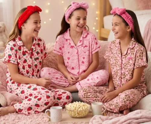 Girls Soft Cozy Button Down Pajama Sets ONLY $9.98 at Walmart