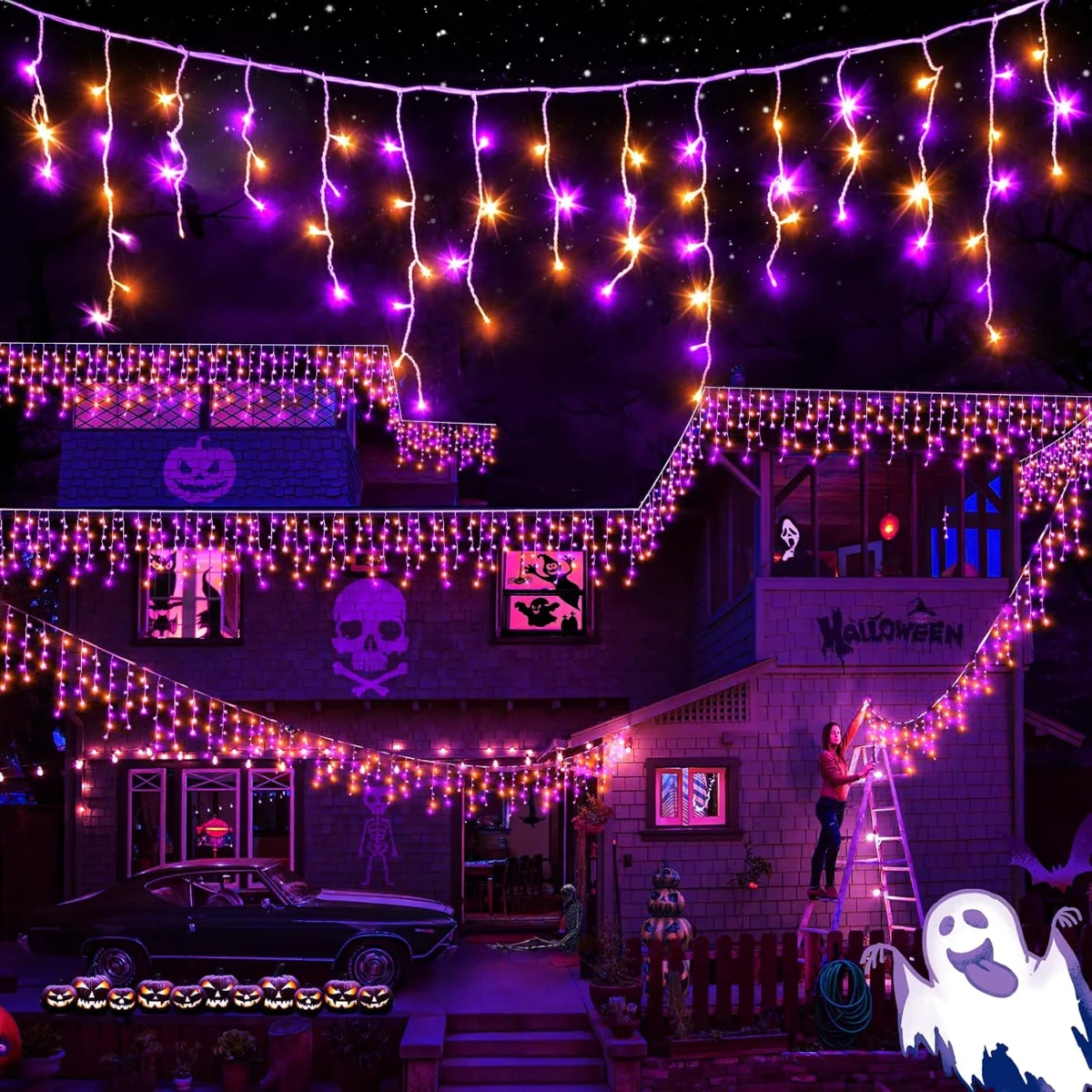 XURISEN 66‑Ft Halloween Lights $12.xx (Reg. $40) at Amazon