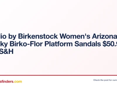 Papillio by Birkenstock Women’s Arizona Chunky Birko-Flor Platform Sandals $50.95 + Free S&H