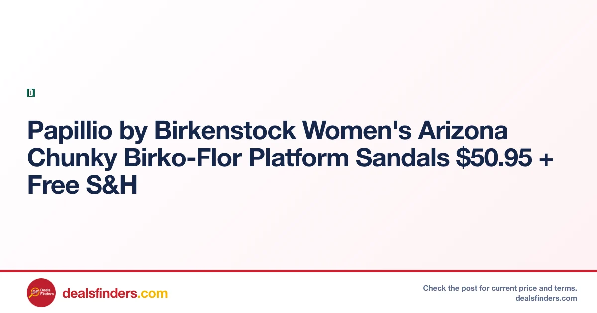 Papillio by Birkenstock Women’s Arizona Chunky Birko-Flor Platform