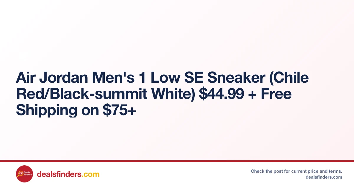 Air Jordan 1 Low SE Only $44.99 at Shiekh