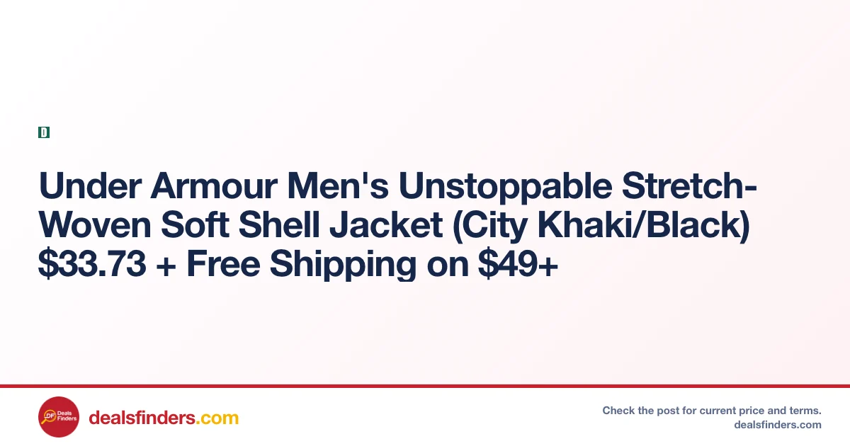 Under Armour Men’s Unstoppable Stretch-Woven Soft Shell Jacket