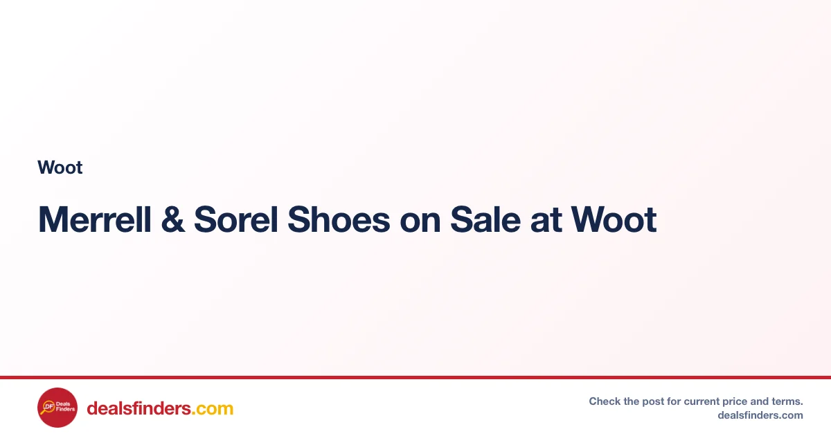 Merrell & Sorel Shoes on Sale at Woot