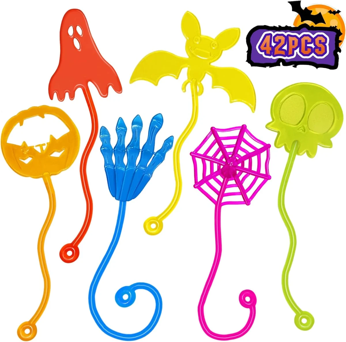 42-Pack Halloween Sticky Hands Kids Party Favor Set Only $9.xx