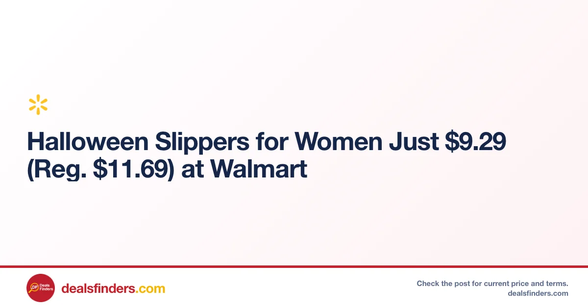 Halloween Slippers for Women Just $9.29 (Reg. $11.69) at Walmart