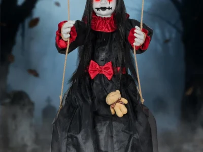 Scary Halloween Hanging Swinging Doll, 4.6FT, $21.xx with code