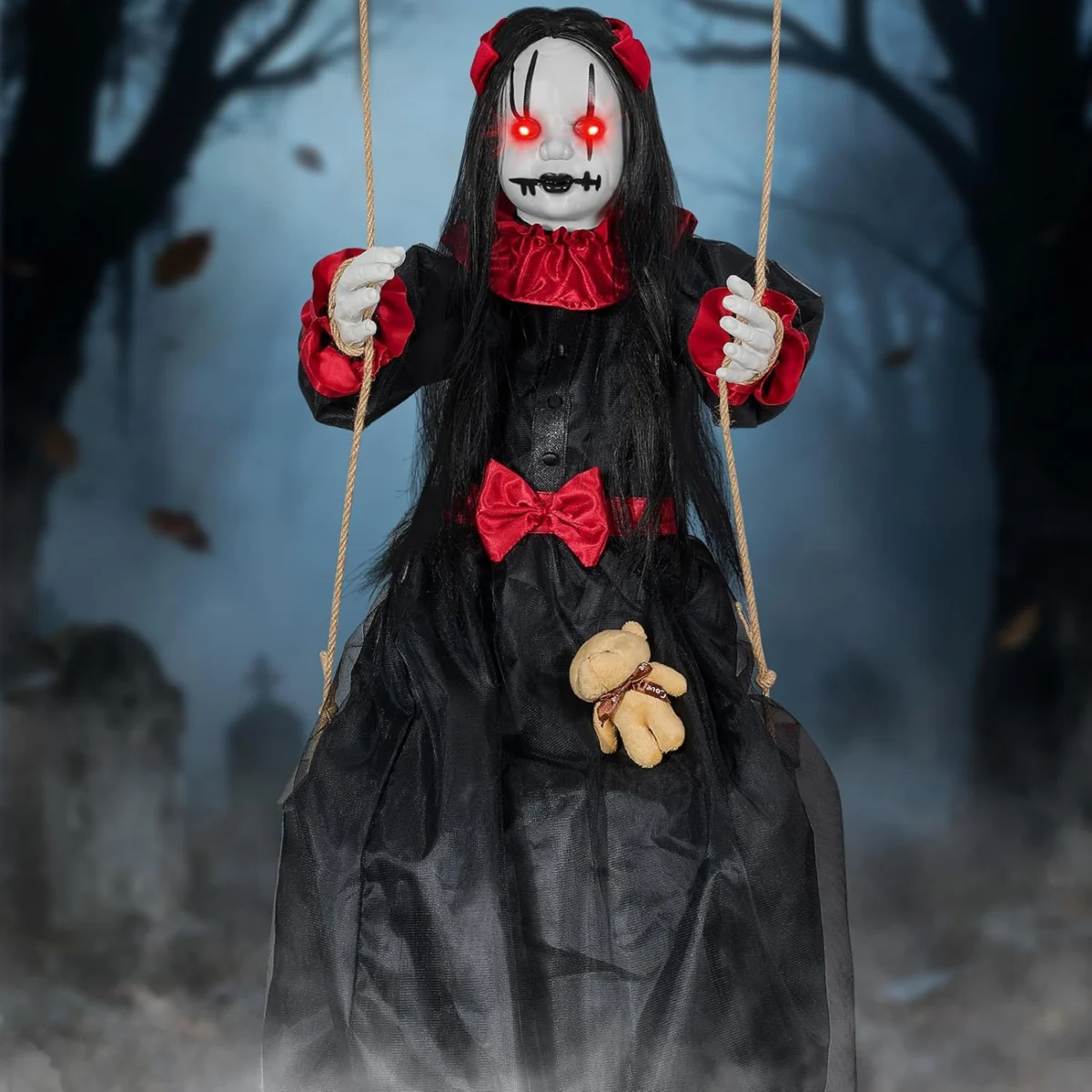 Scary Halloween Hanging Swinging Doll Only $21.xx at Amazon