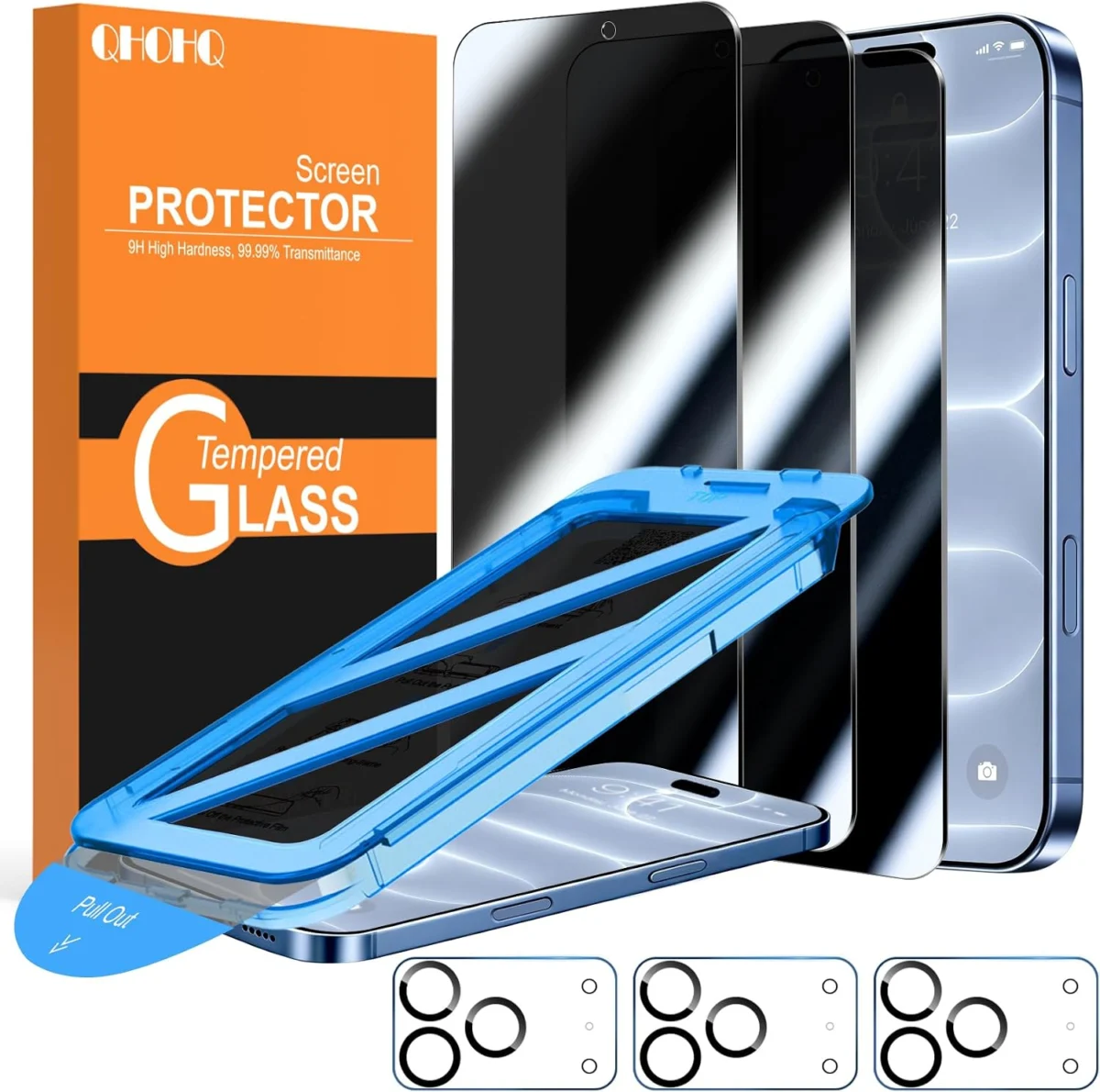 QHOHQ iPhone 18 Pro Privacy Screen Protector Only $4.xx (Reg. $8)