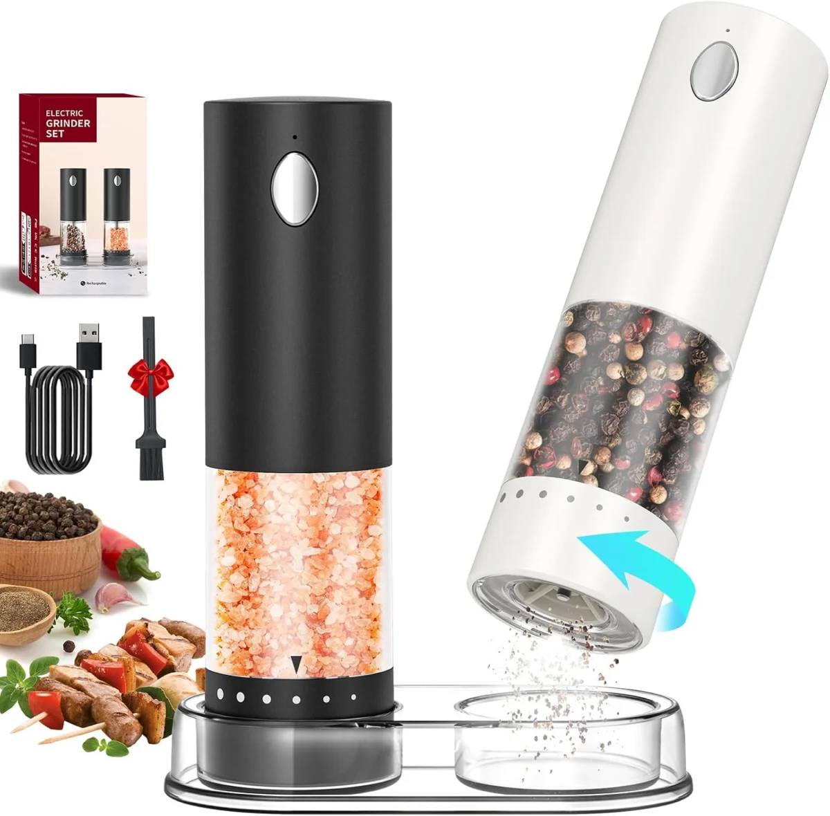 Electric Salt and Pepper Grinder Set Deal: Save 50%
