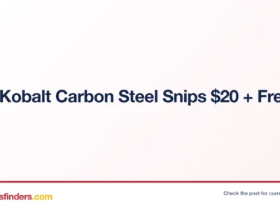 3-Pc Kobalt Carbon Steel Snips $20 + Free S&H
