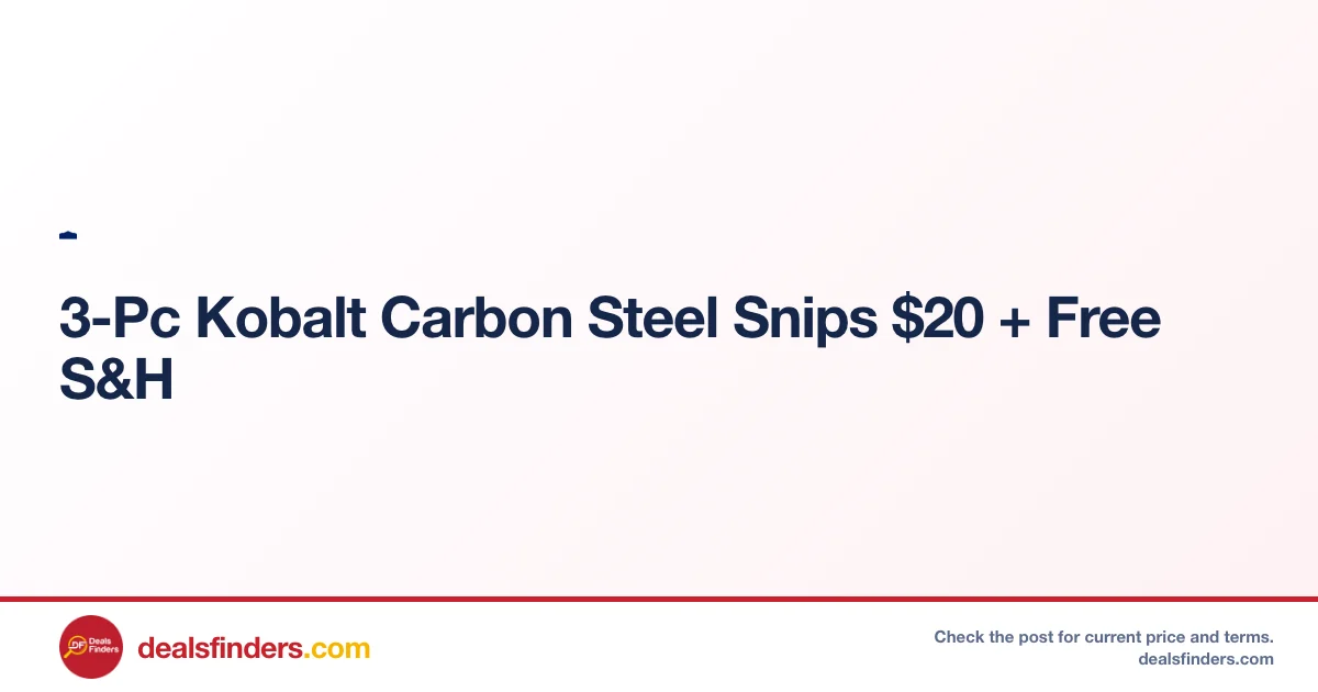 Kobalt Carbon Steel Snips Only $20 at Lowe’s