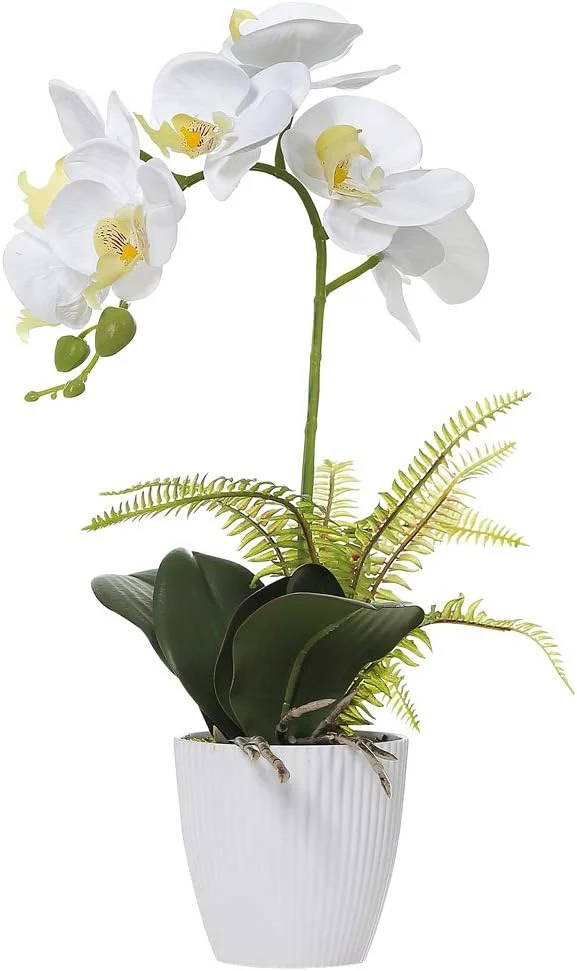 Olrla White Orchid Artificial Flower Only $18.xx at Amazon