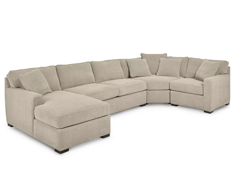 Fabric Chaise Sectional Sofa Deal: Save $1,847 at Macy’s