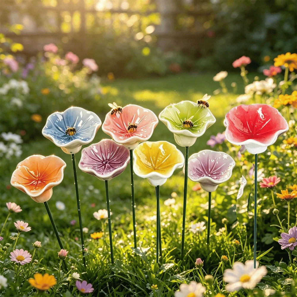 Ceramic Bee/Flower Watering Station Deal: Save $10.xx at Amazon