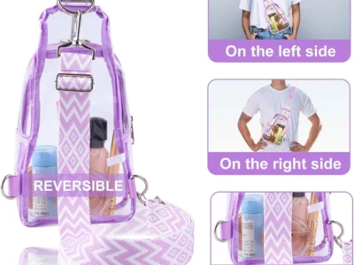 Clear Sling Bag Approved Purple Deal: Save $6.xx at Amazon
