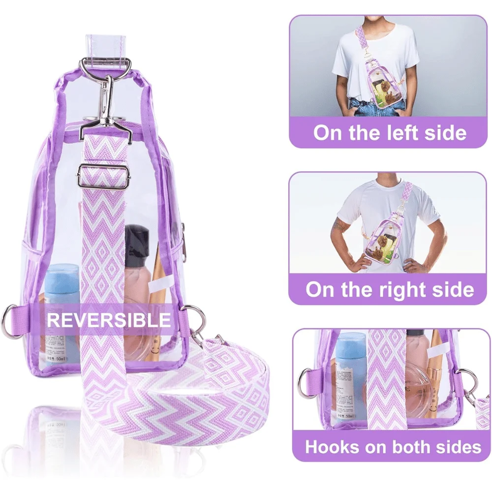 Clear Sling Bag Approved Purple Deal: Save $6.xx at Amazon