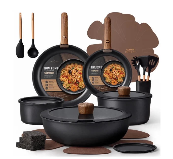24Piece Nonstick Cookware Set Deal at Walmart: Save $50