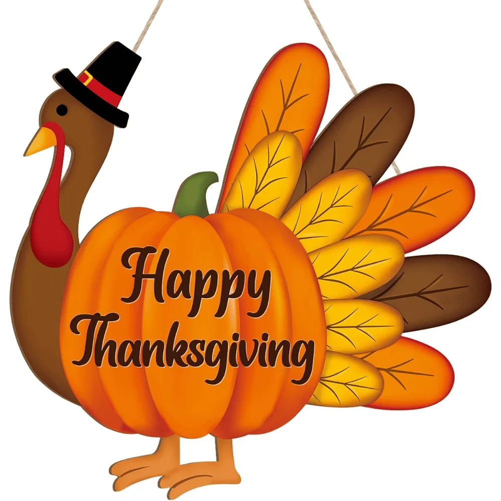 Thanksgiving Decoration Wooden Turkey Deal: Save $6.xx at Amazon