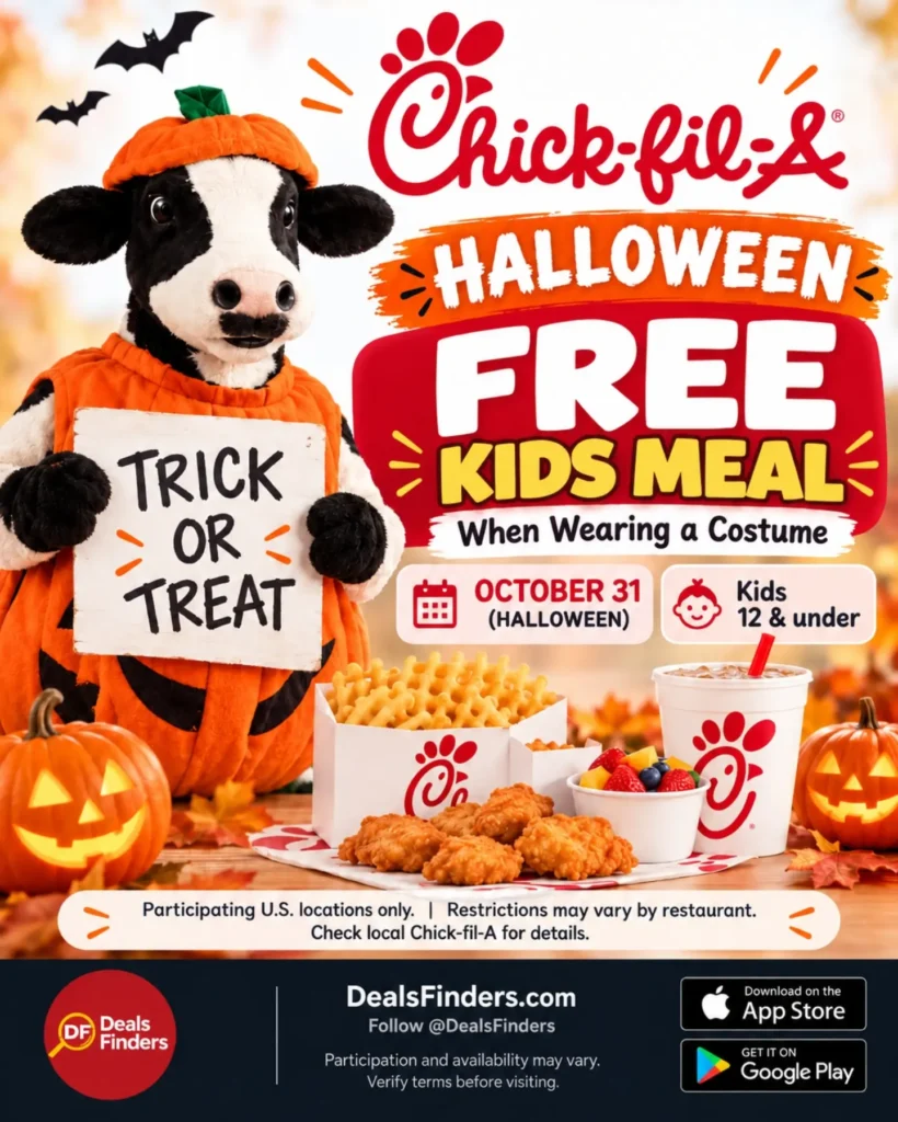 Chick-fil-A Halloween Free Kids Meal: Omaha Event on October 31