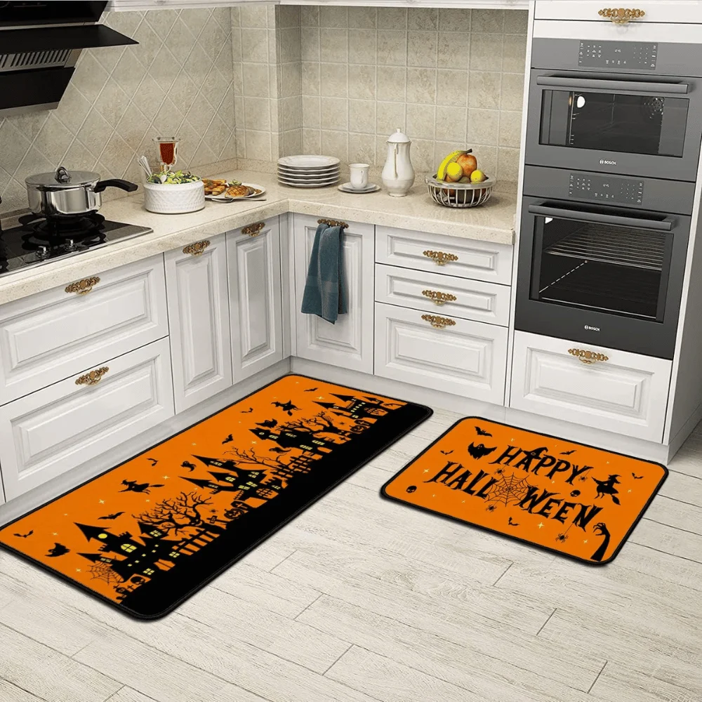 Halloween Kitchen Rugs Set Deal: Save $5.xx at Amazon