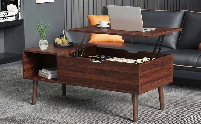 EDX Wooden Lift Top Coffee Table Deal: Save $31 at Walmart