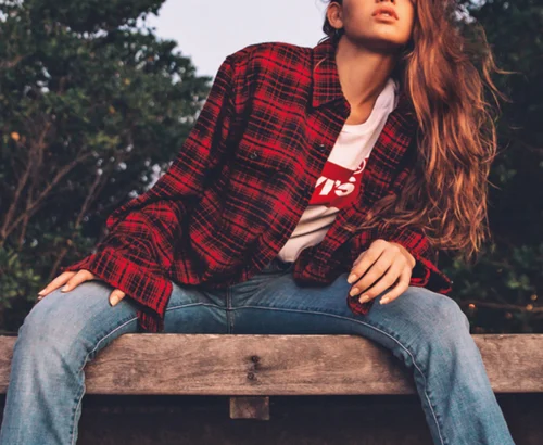 Women’s Sherpa Lined Flannel Shirt Jacket Deal: Save 48%
