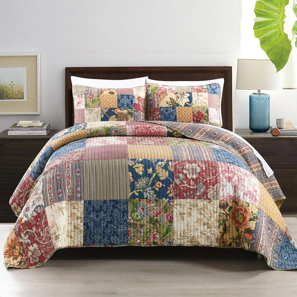 ENASAL Cotton Bedspread Quilt Set Only $69.xx (Reg. $96) at Amazon