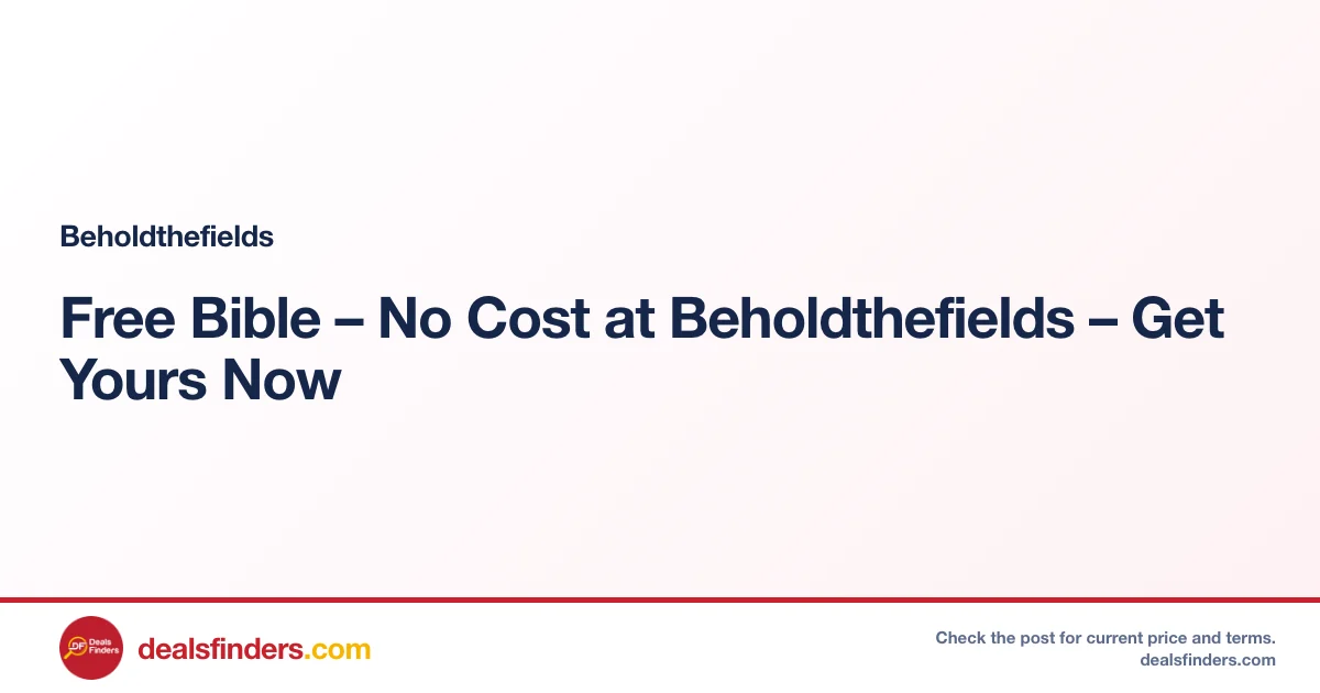 Beholdthefields deal card