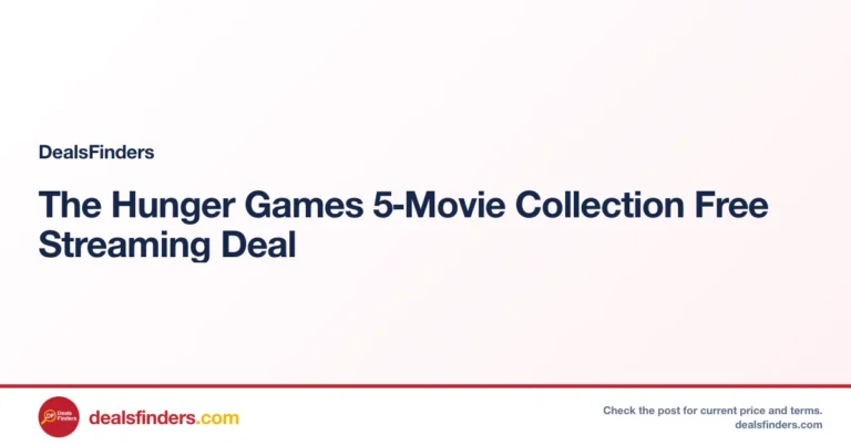 The Hunger Games 5‑Movie Collection Free Streaming Deal