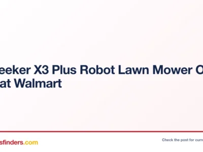 Sunseeker X3 Plus Robot Lawn Mower Only $837 at Walmart