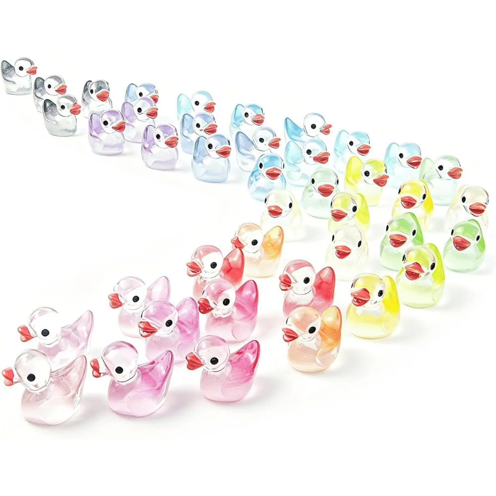 Gradient Mini Resin Duck Figurines Deal: Save $6.xx at Amazon