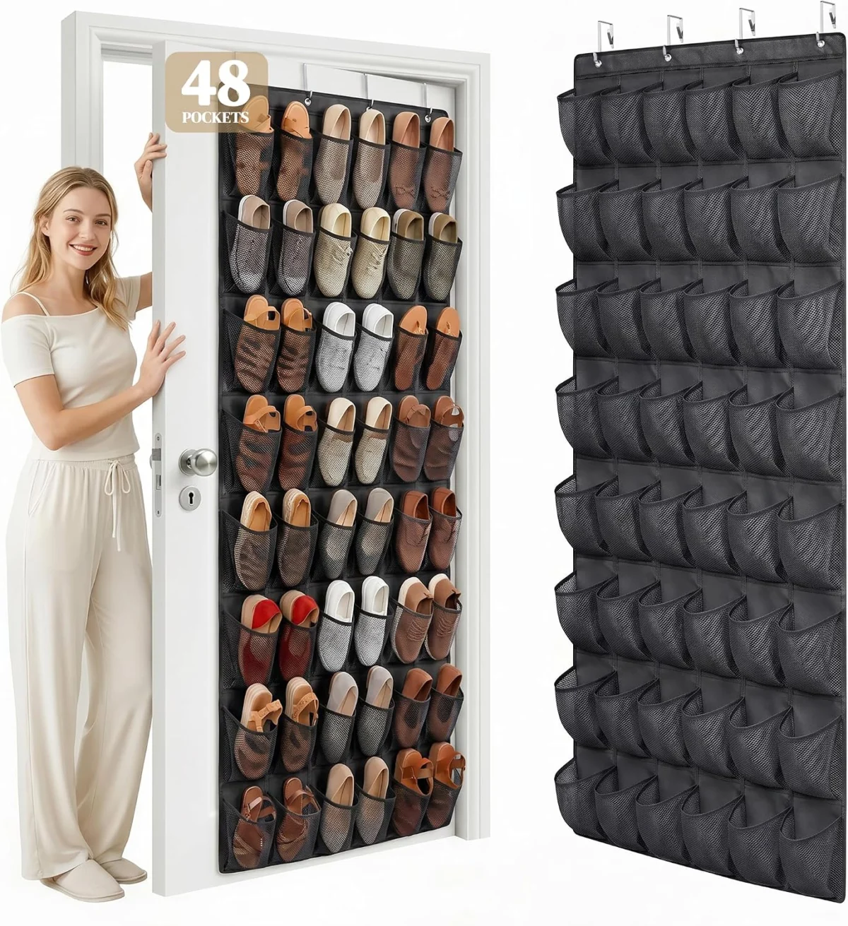 48-Pocket Shoe Organizer Only $11.xx (Reg. $17) at Amazon