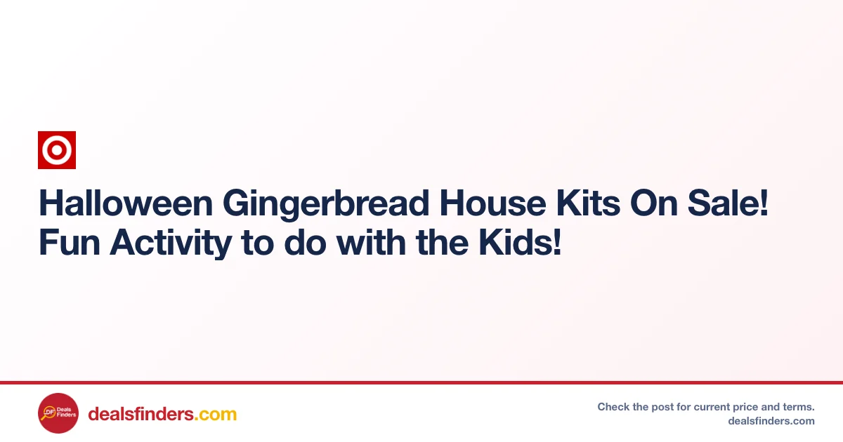 Halloween Gingerbread House Kits Only at Target