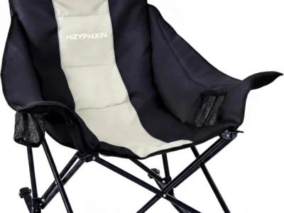 Hizypaixin Oversized Rocking Camping Chair with Headrest $49.xx at Amazon