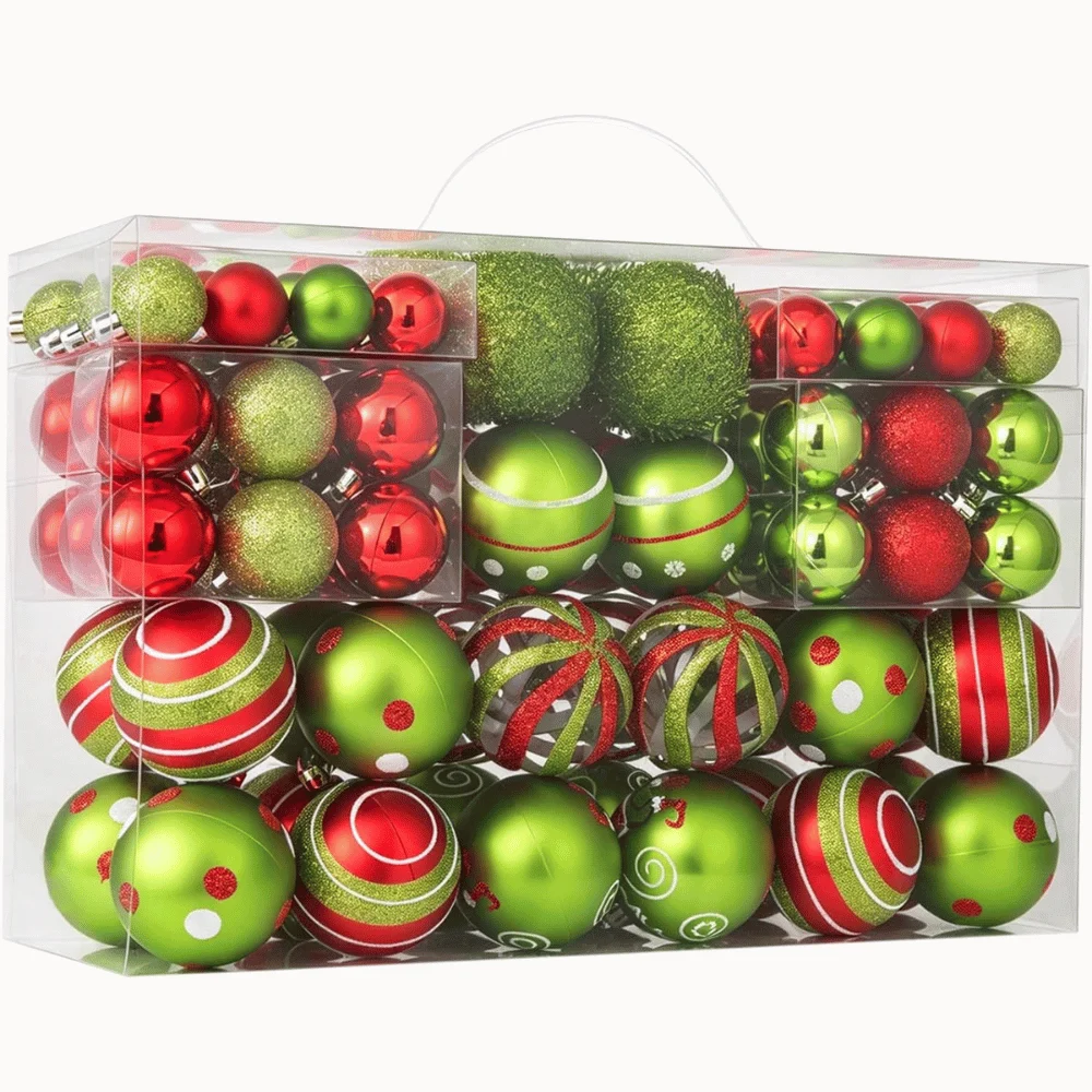 100pcs Christmas Balls Ornaments Deal: Save $19.xx at Amazon