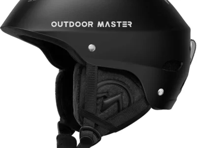 OutdoorMaster Kelvin Ski Helmet – Snowboard Helmet for Men, Women & Youth (Black,XL)