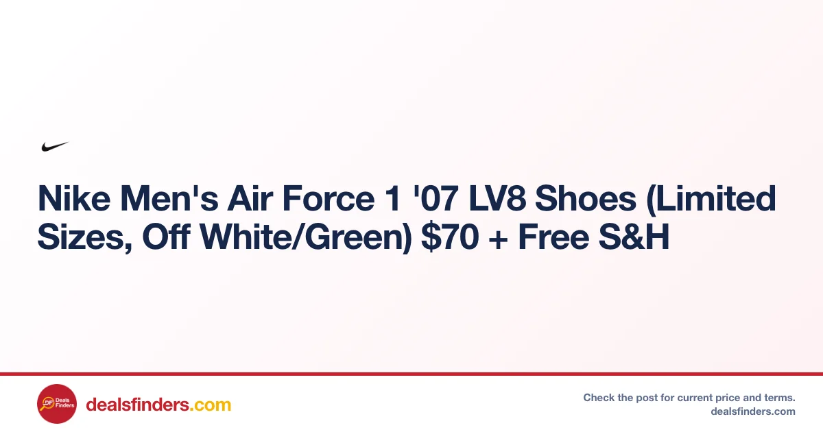 Nike Air Force 1 ’07 LV8 Shoes Just $70 Shipped at Nike