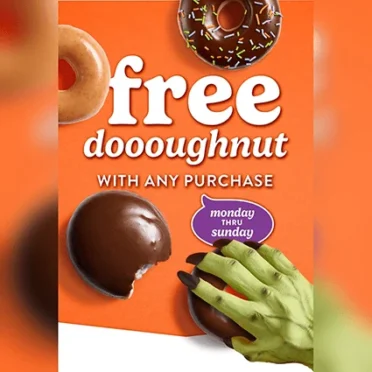 Free Any Doughnut at Krispy Kreme: Get One Free With Purchase