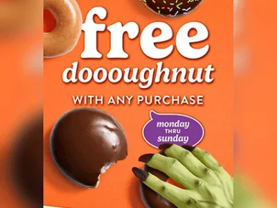 Free Any Doughnut at Krispy Kreme: Get One Free With Purchase