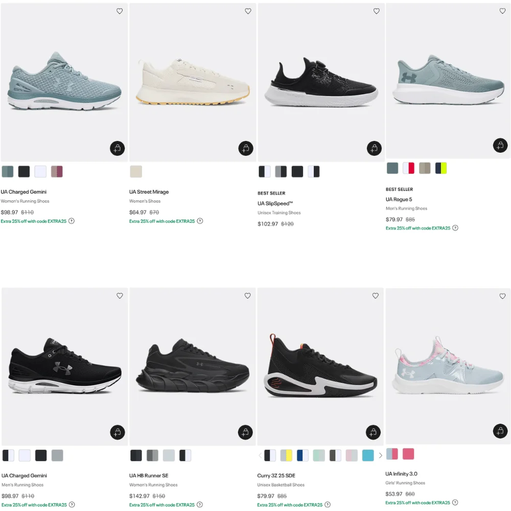 Adult Shoes Deal at Under Armour