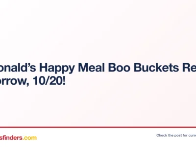 McDonald’s Happy Meal Boo Buckets Return Tomorrow at Corporate